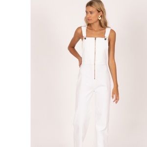 Amuse Society Paloma White overalls NET